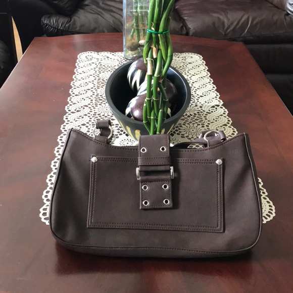 Women’s Dark Brown Belted Style Mini Handbag - Picture 1 of 3